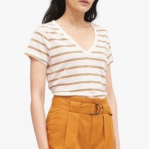 Banana Republic striped linen tee